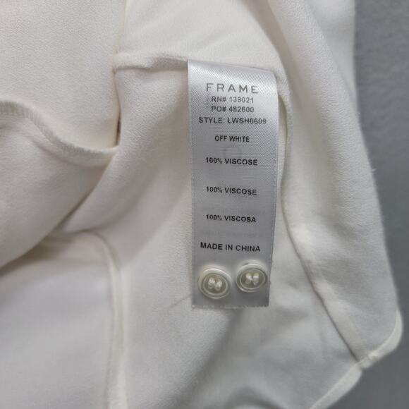 FRAME KNOTTED FLUTTER SLEEVE BACK BUTTON, SIZE S - Picture 7 of 9